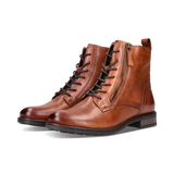Leather Lace-up Boots cognac