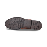 Leder Schnürstiefel cognac
