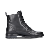 Leather Lace-up Boots black