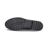 Leder Schnürstiefel schwarz