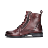 Leather Lace-up Boots bordo