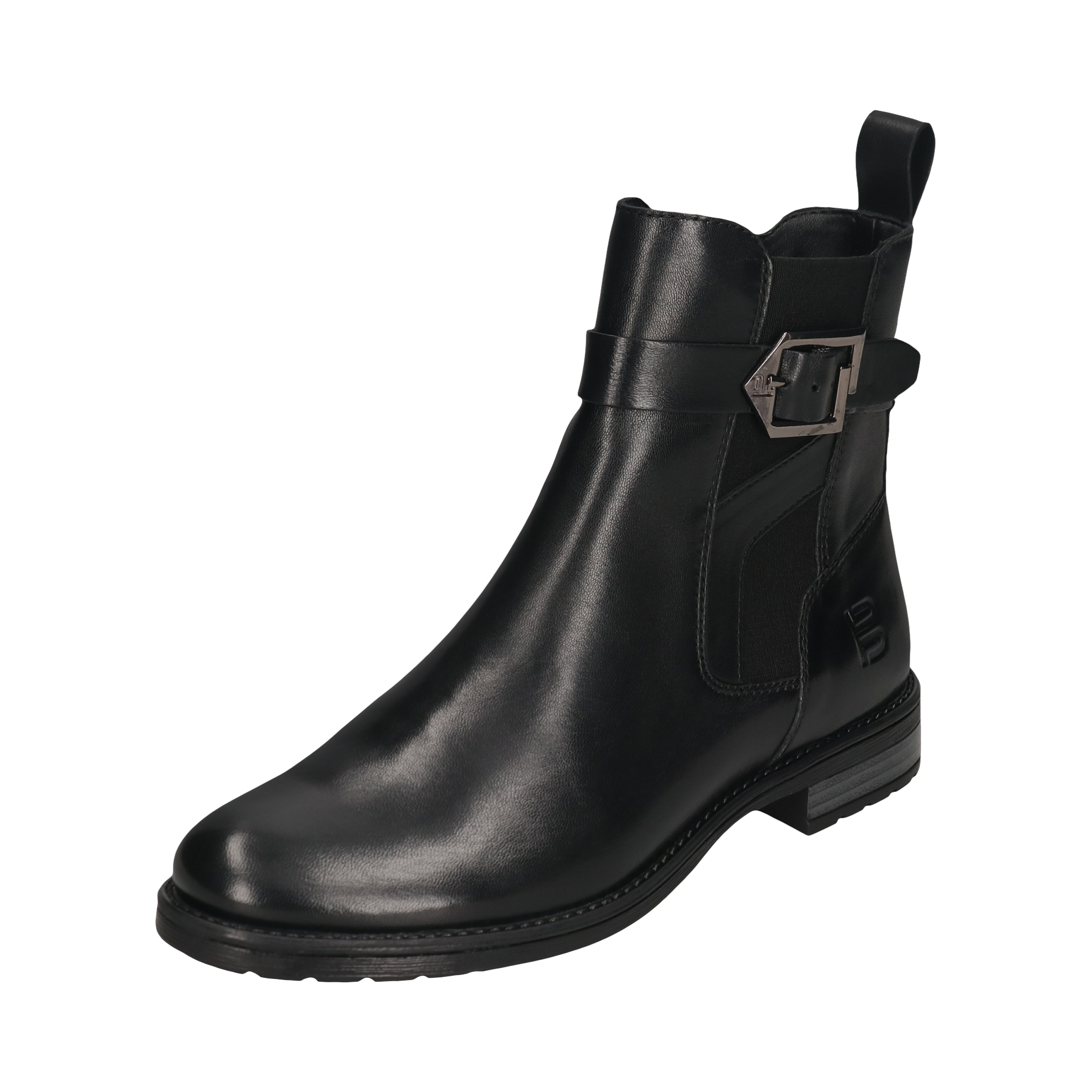 Leather Ankle Boots black