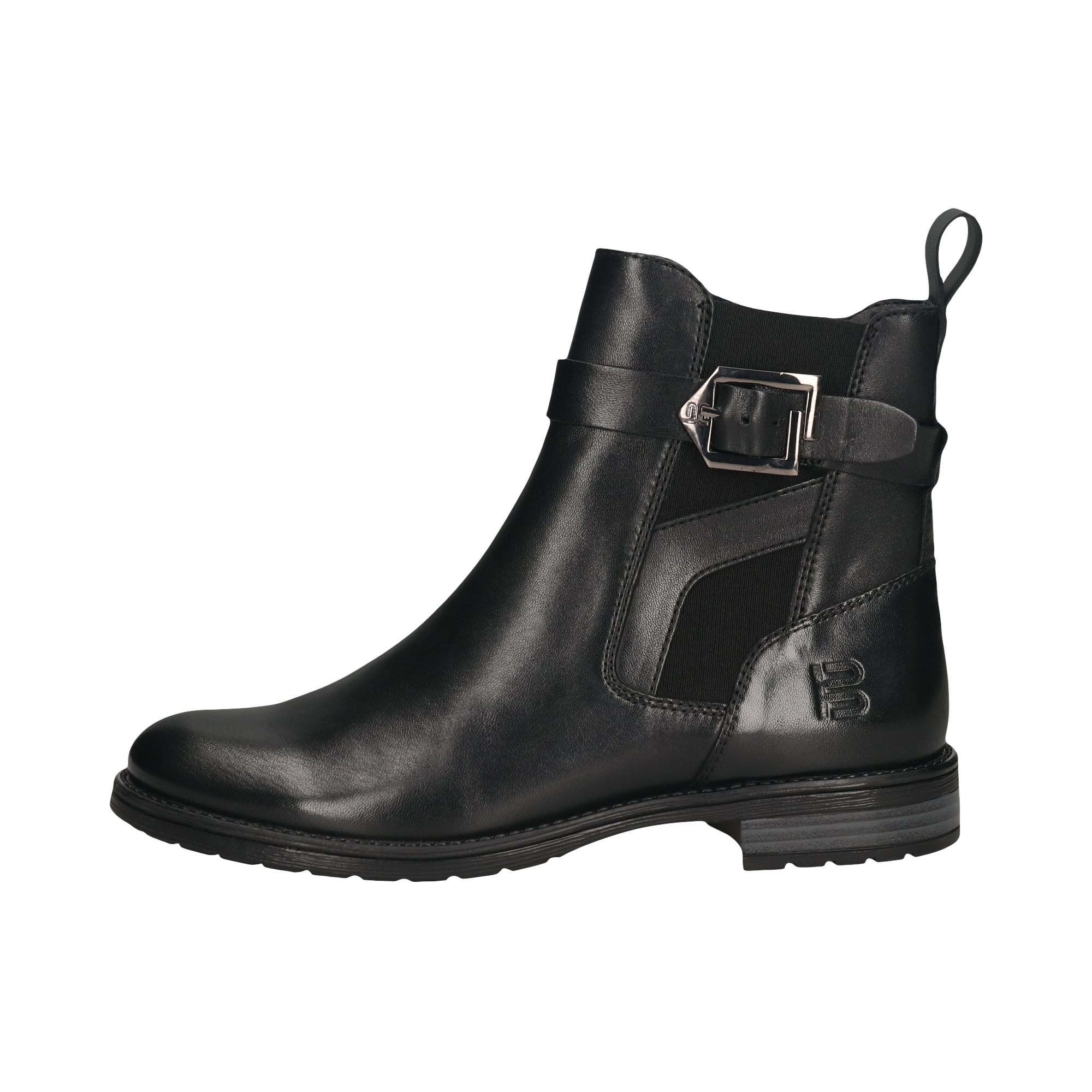 Leather Ankle Boots black