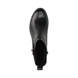 Leather Ankle Boots black