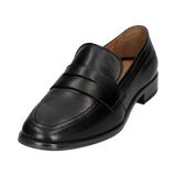 Leder Loafers schwarz