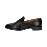 Leder Loafers schwarz