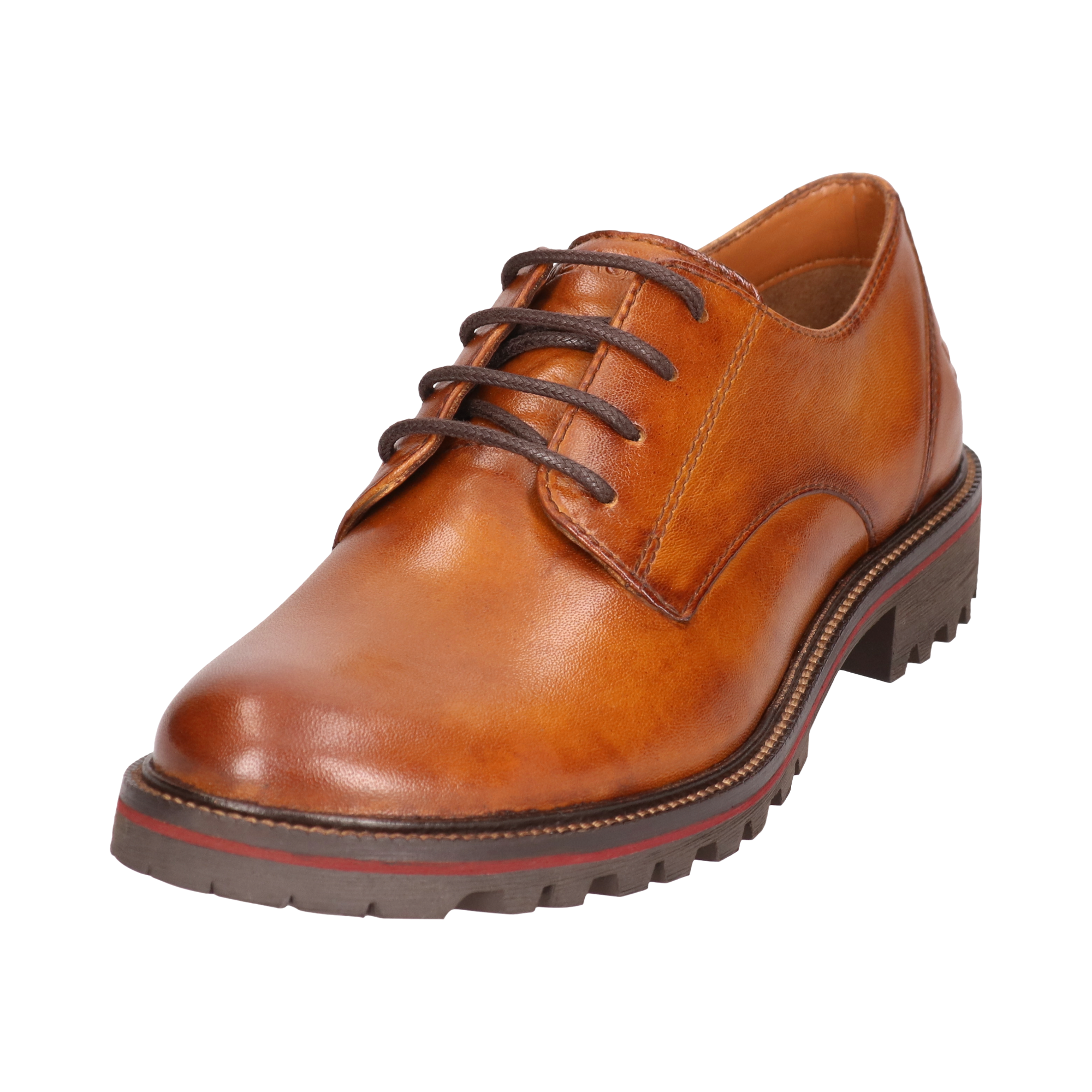 Leather Lace-ups cognac