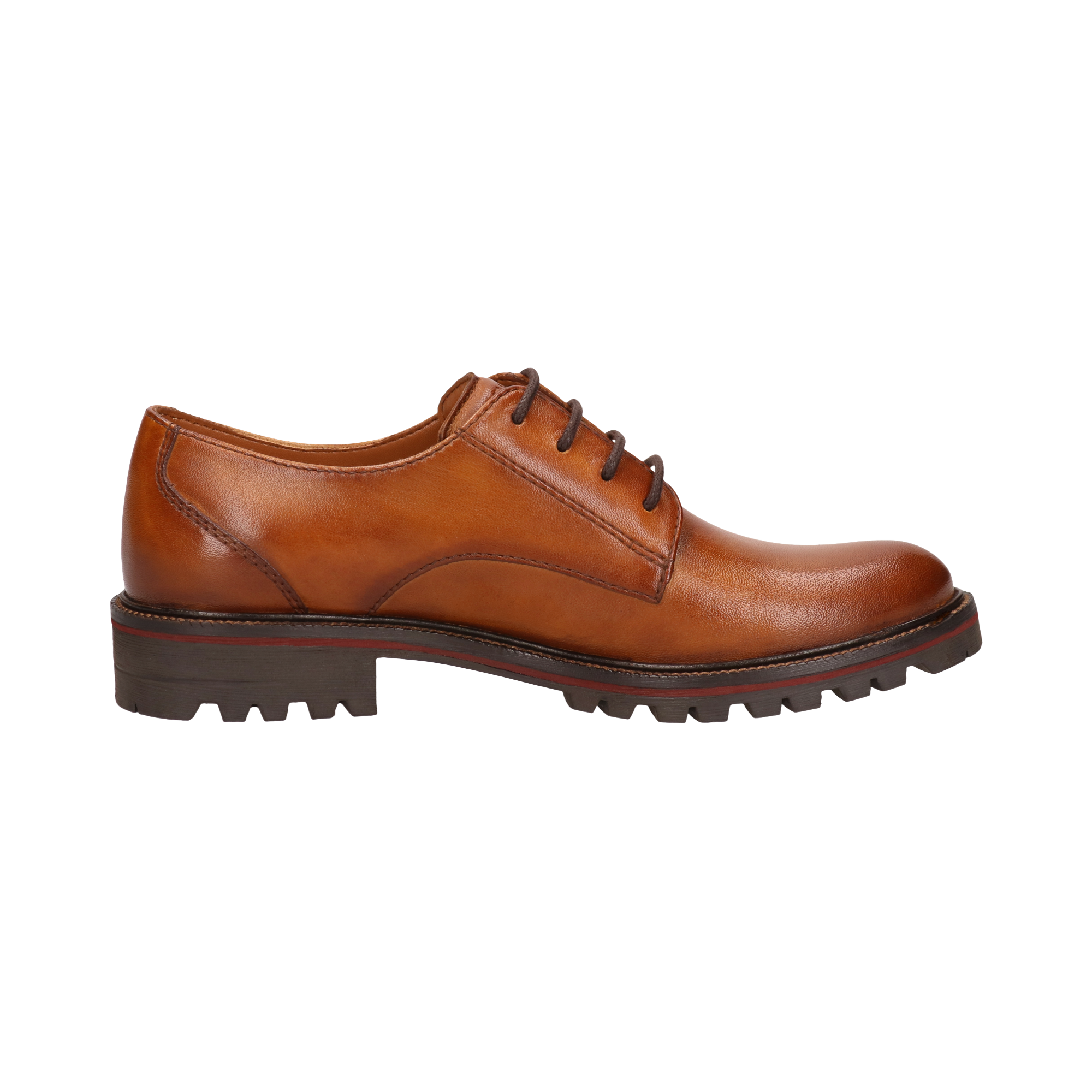 Leather Lace-ups cognac