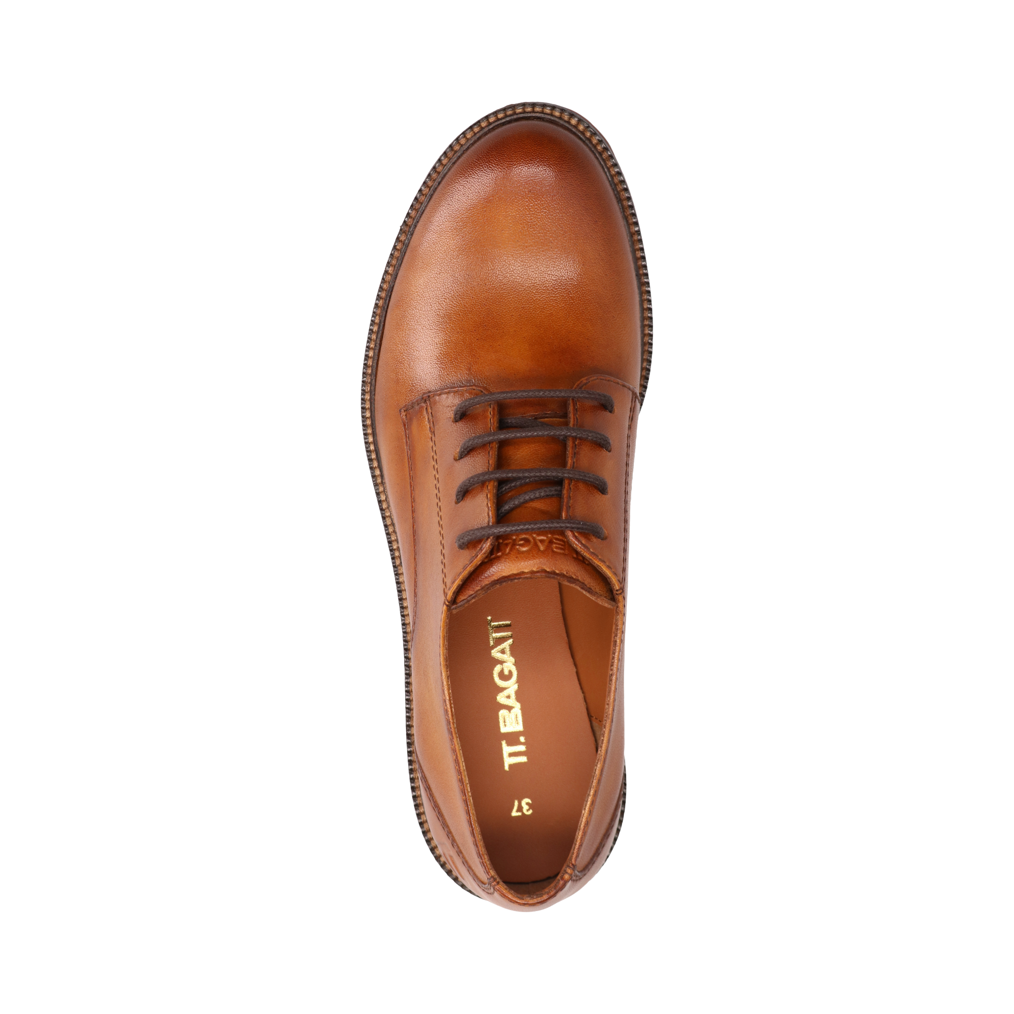 Leather Lace-ups cognac