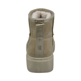 Leather Ankle Boots beige