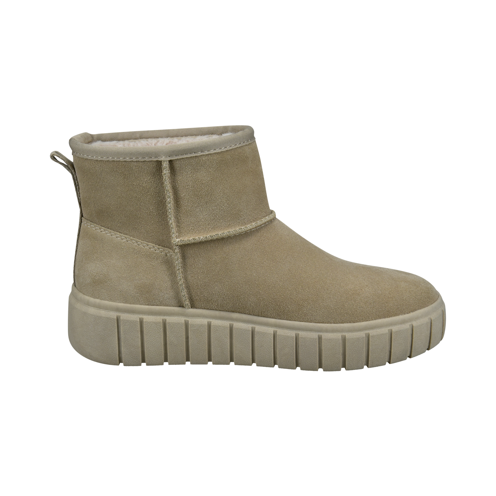 Leather Ankle Boots beige