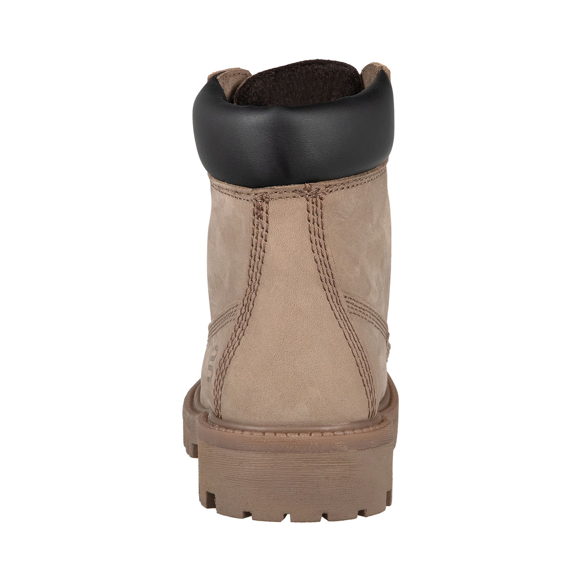 Leder Schnürstiefel taupe