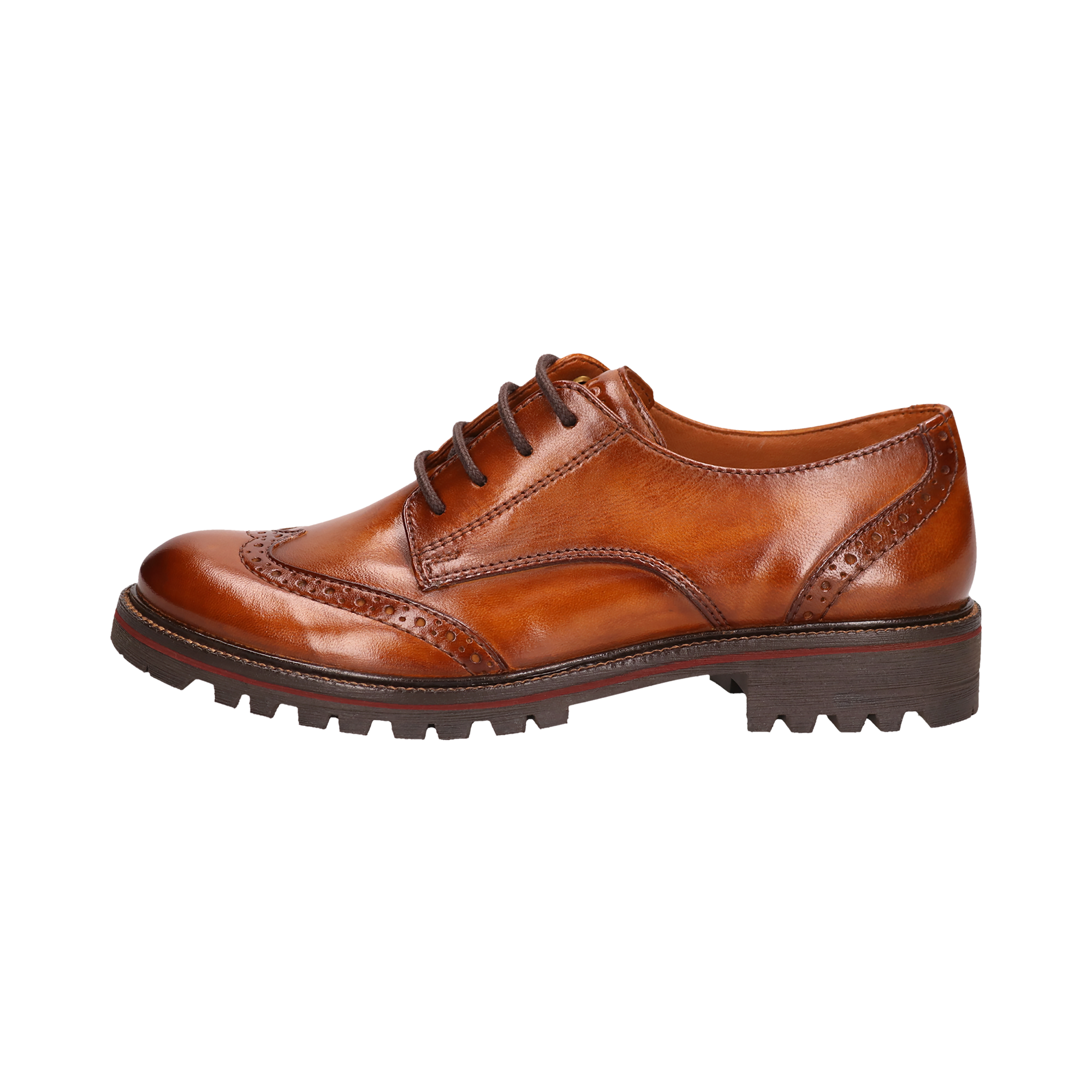 Leather Lace-ups cognac