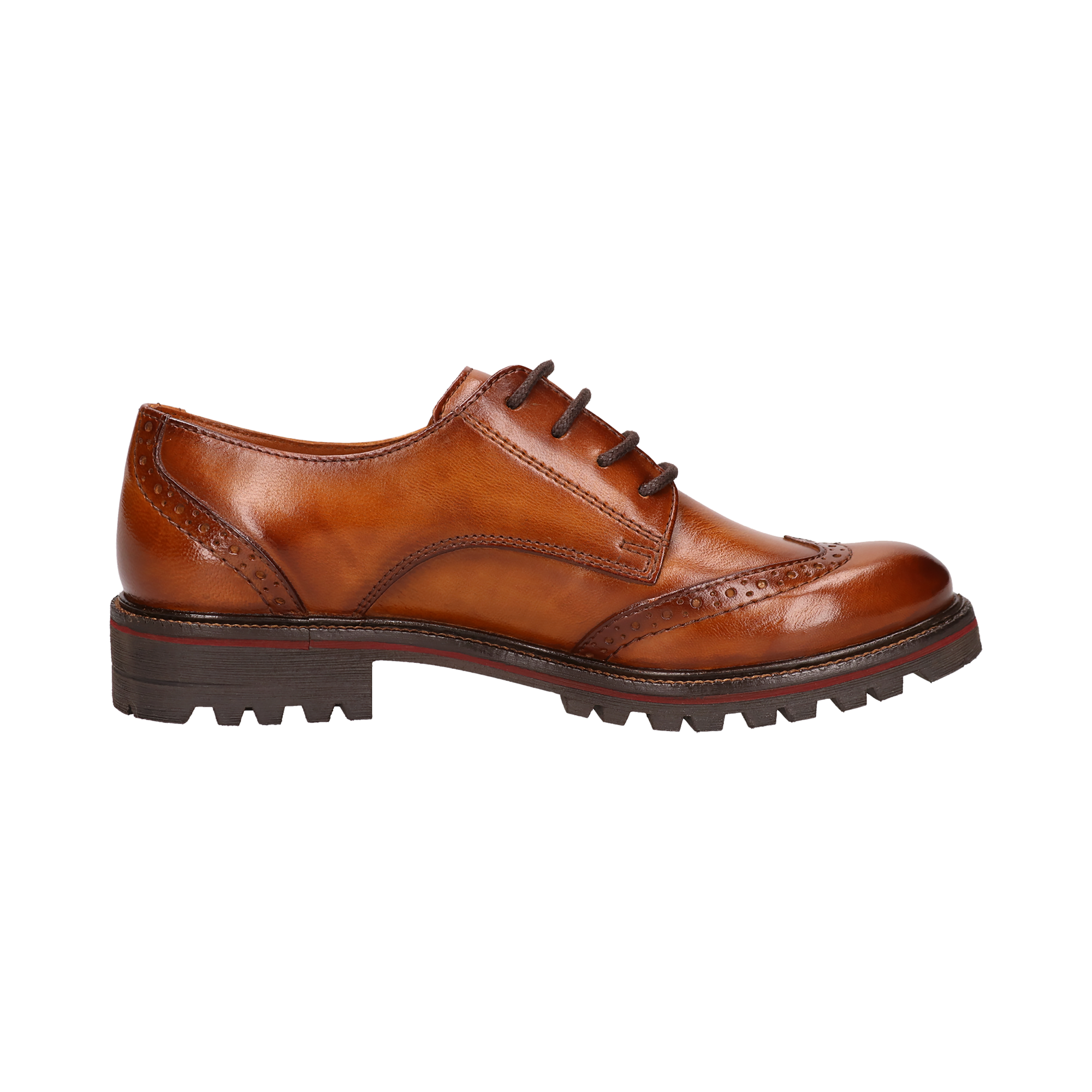 Leather Lace-ups cognac