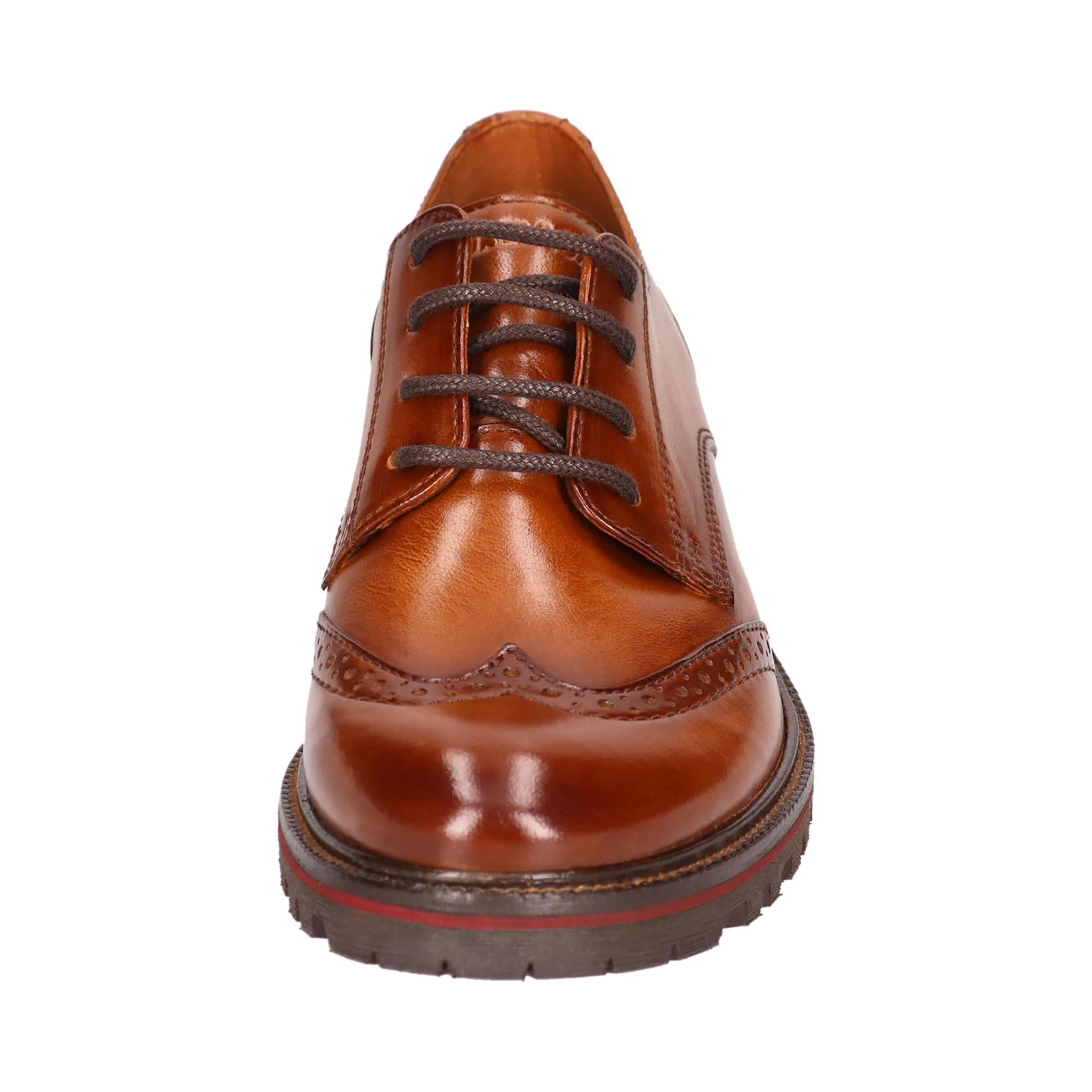 Leather Lace-ups cognac