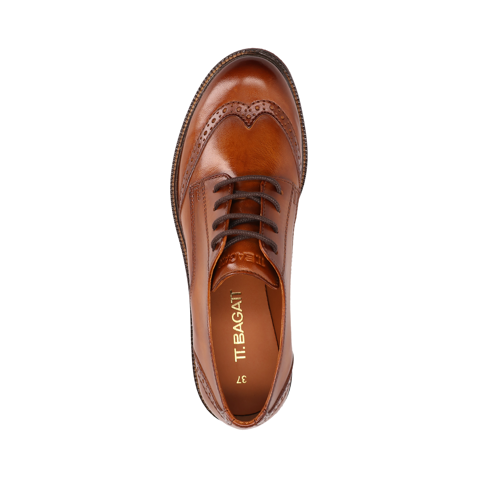 Leather Lace-ups cognac