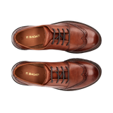 Leder Schnürer cognac