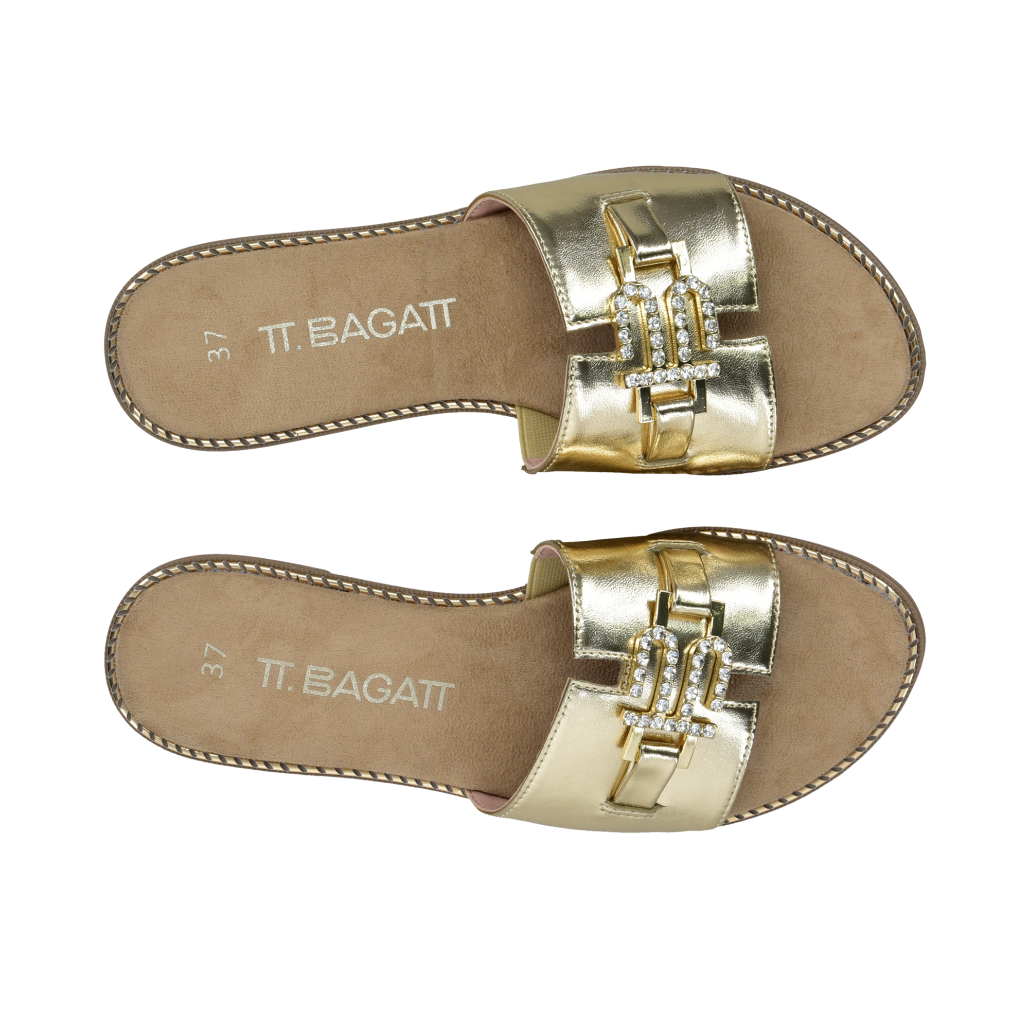Pantoletten gold