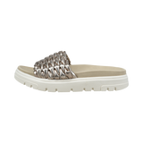 Pantoletten metallic