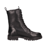 Leder Schnürstiefel schwarz