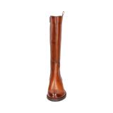 Leder Langschaftstiefel cognac