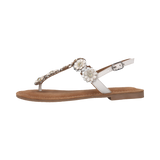 Leder Sandale weiß