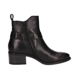 Leder Stiefeletten schwarz