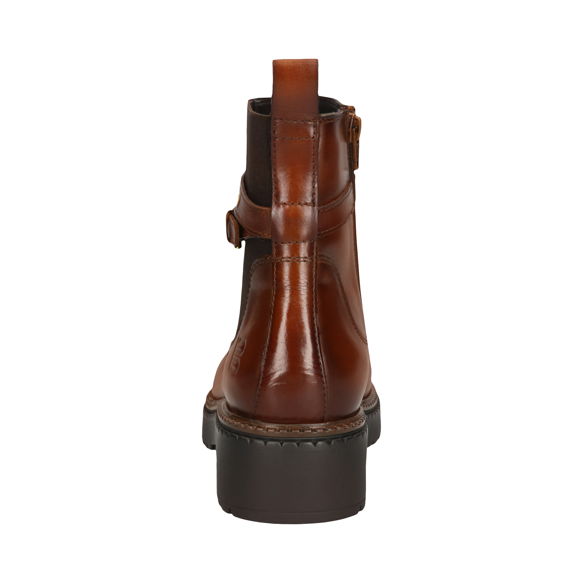 Leather Ankle Boots cognac