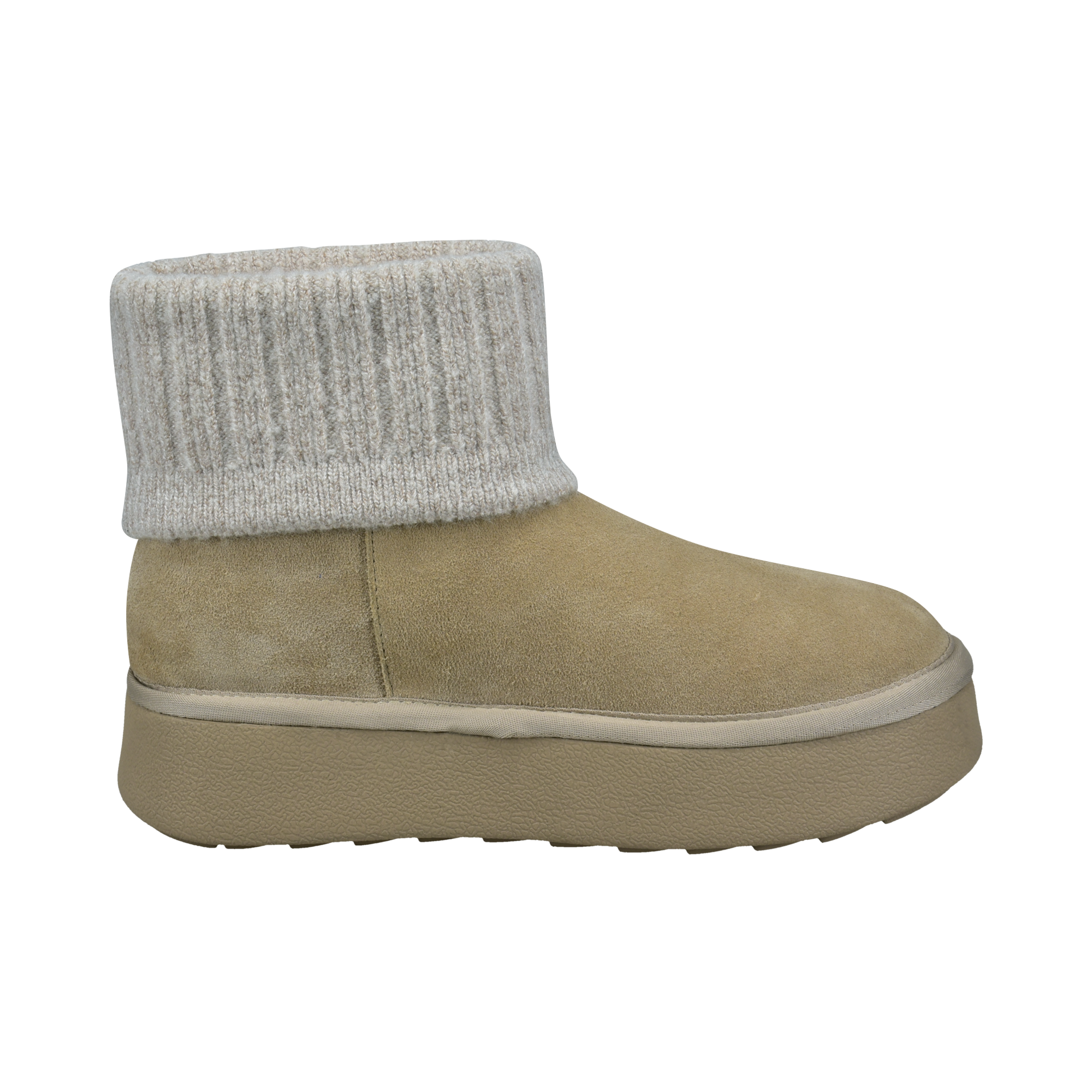 Leather Ankle Boots beige