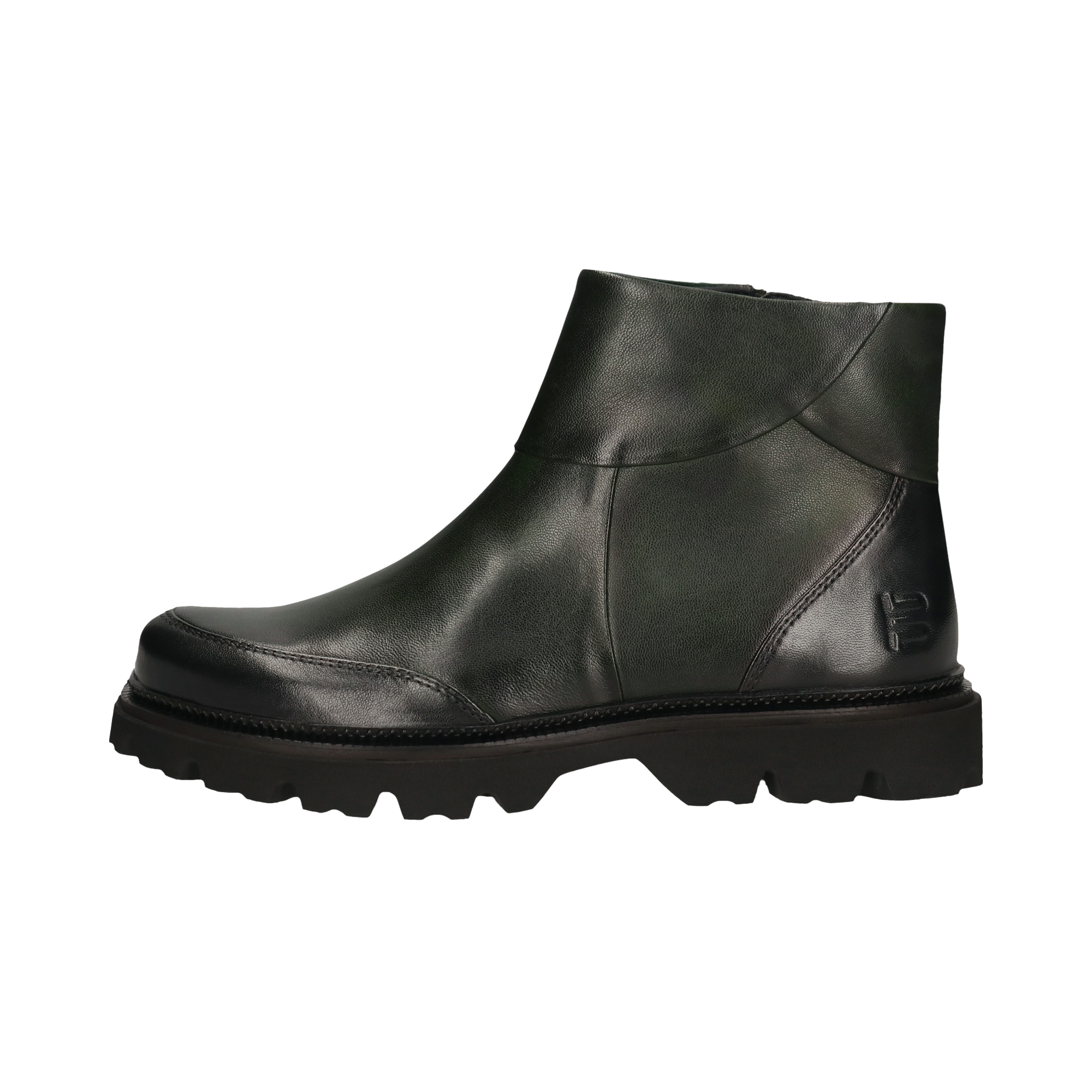 Leather Ankle Boots black