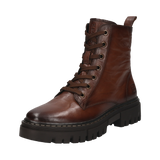 Leder Schnürstiefel cognac