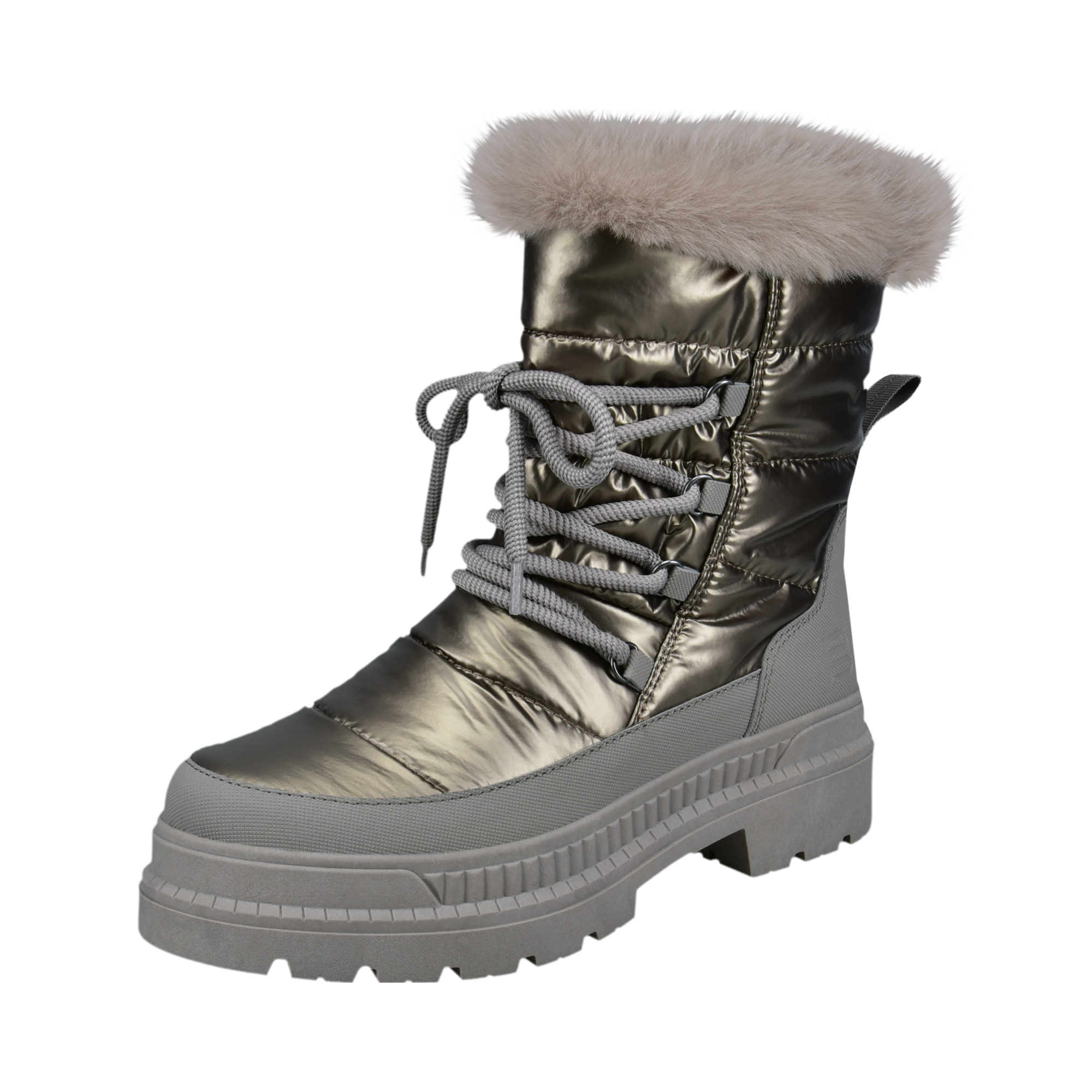 Lace-up Boots taupe