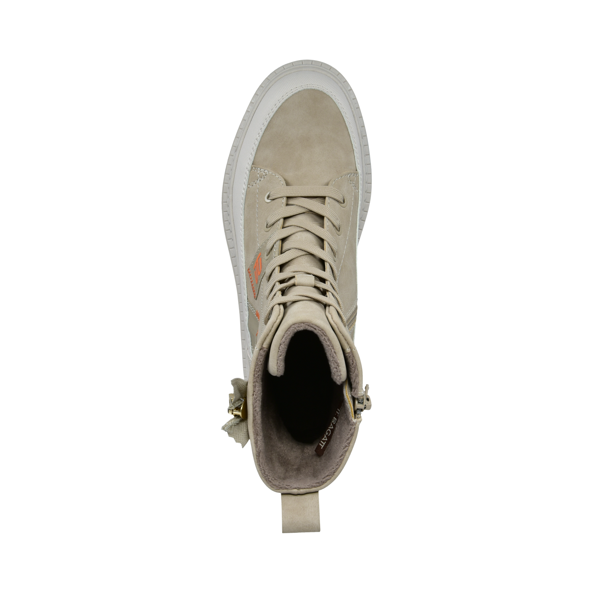 Schnürstiefel beige