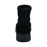 Leather Ankle Boots black