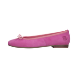 Leder Ballerina pink