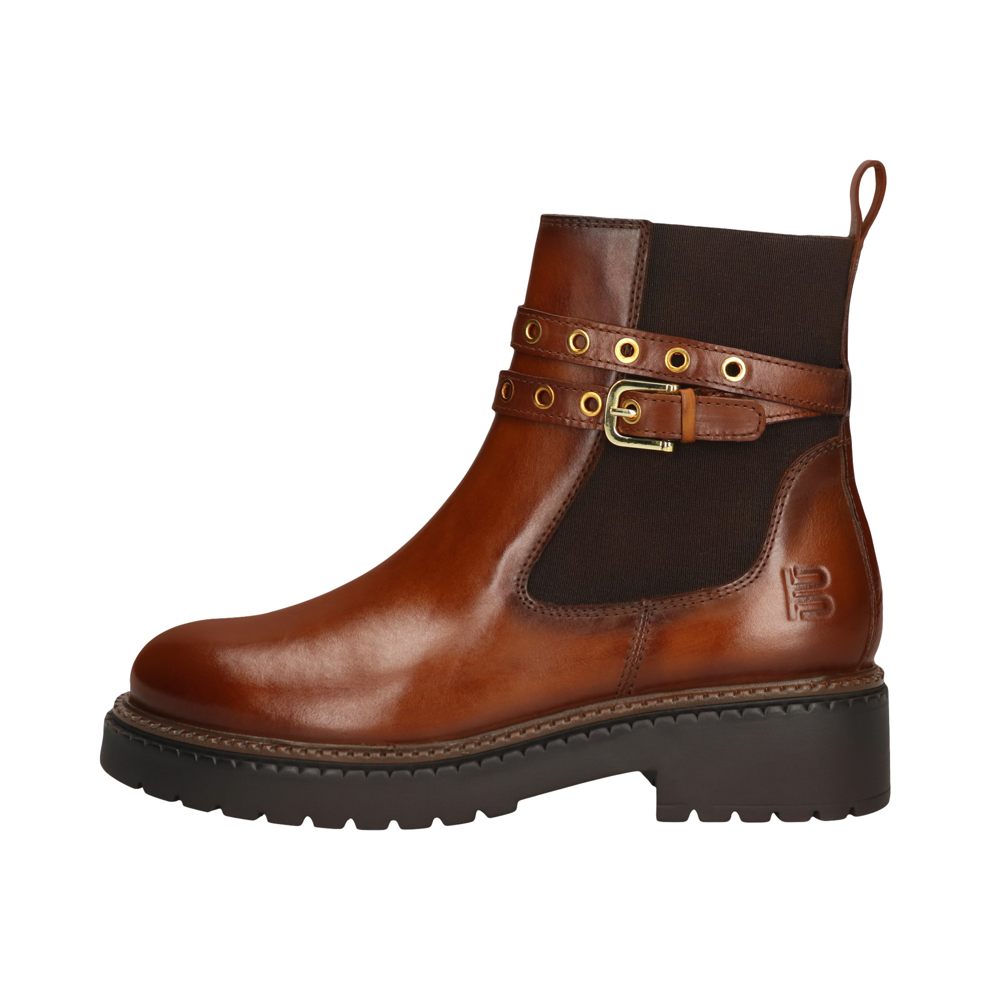 Leather Ankle Boots cognac