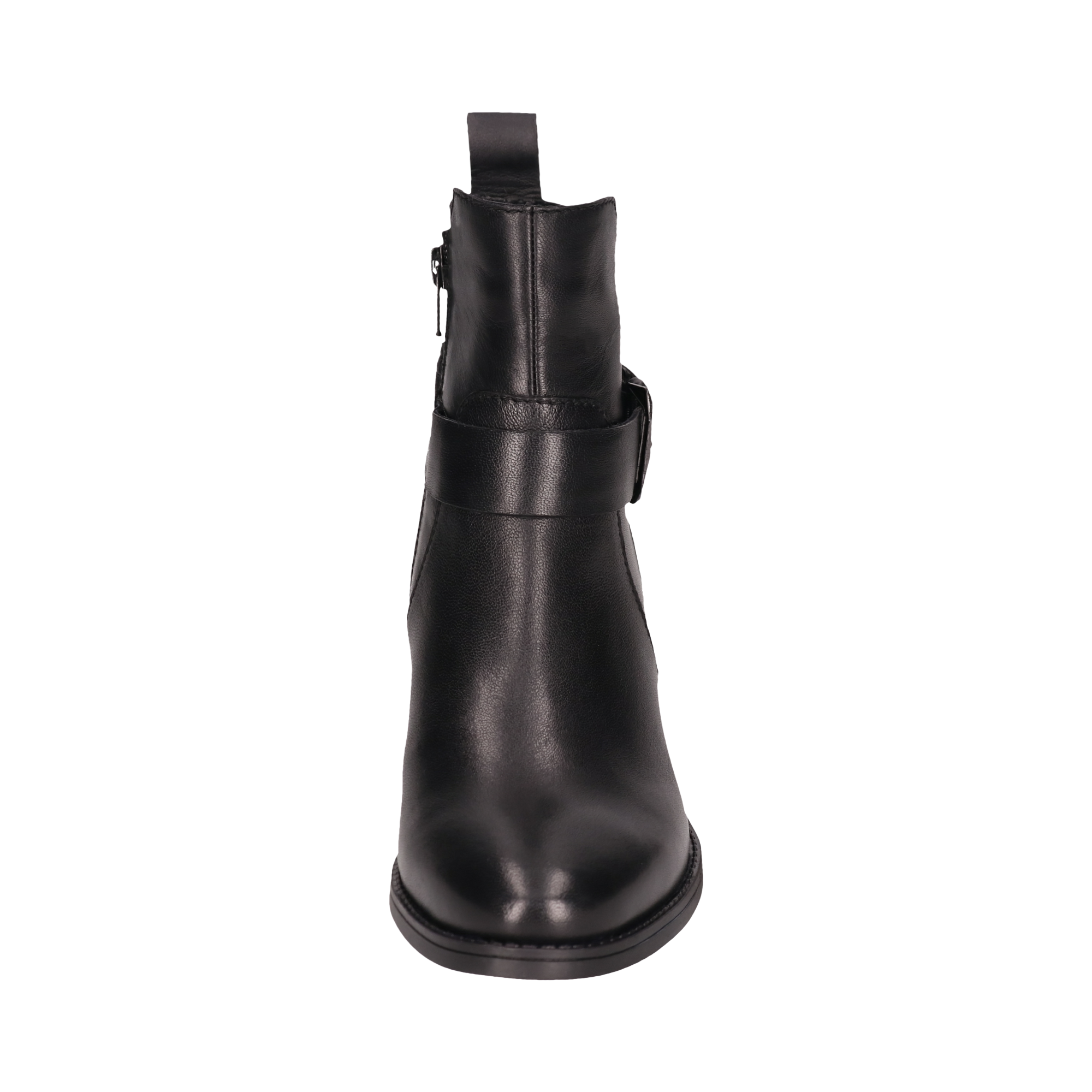 Leder Stiefeletten schwarz