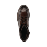 Leather Lace-up Boots dark brown