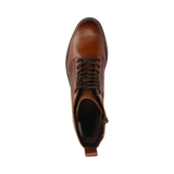 Leather Lace-up Boots cognac
