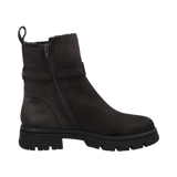 Leder Stiefel dunkelgrau