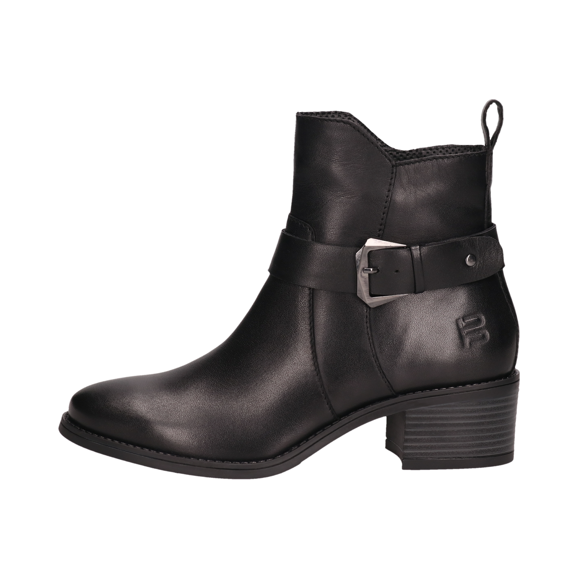 Leder Stiefeletten schwarz