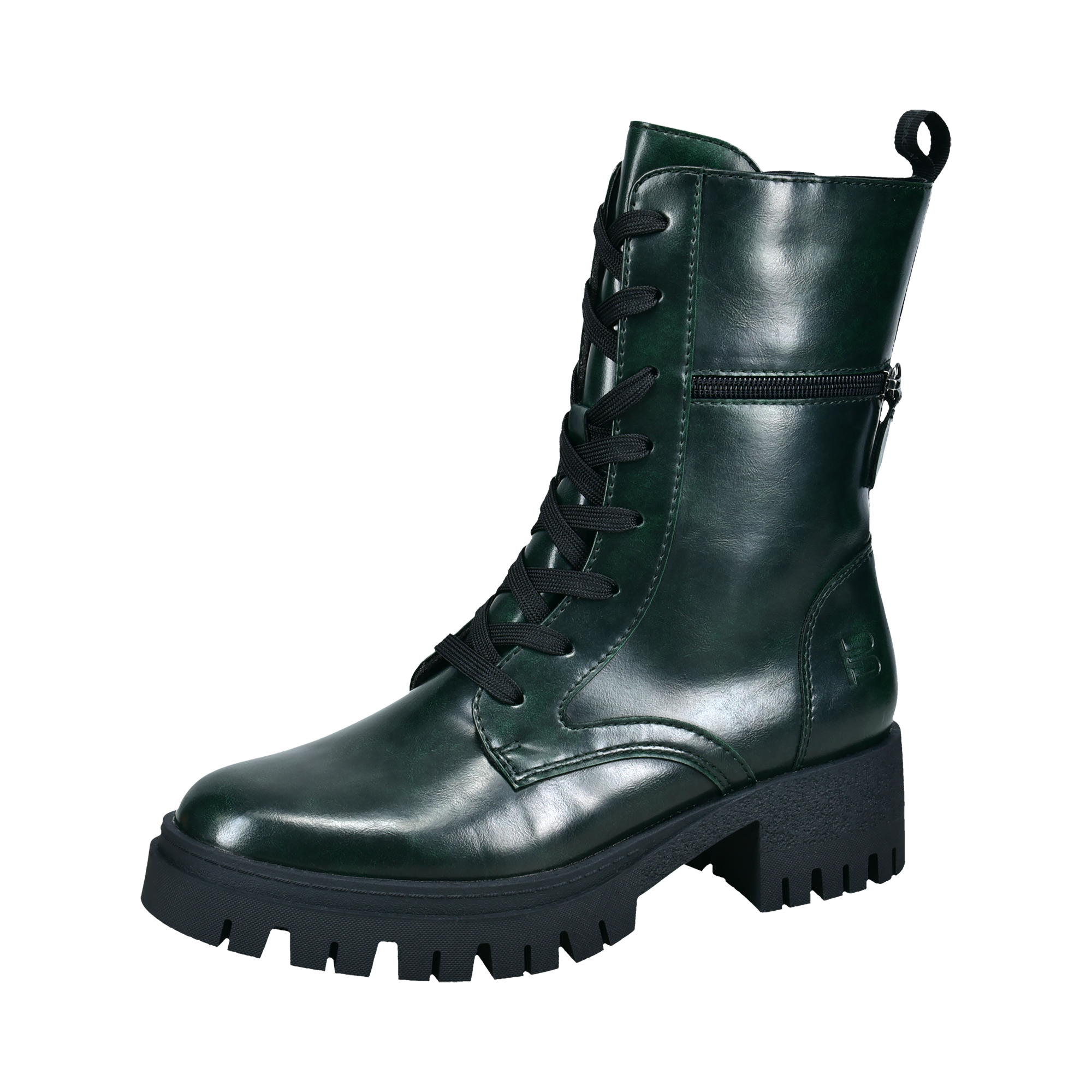 Lace-up Boots dark green