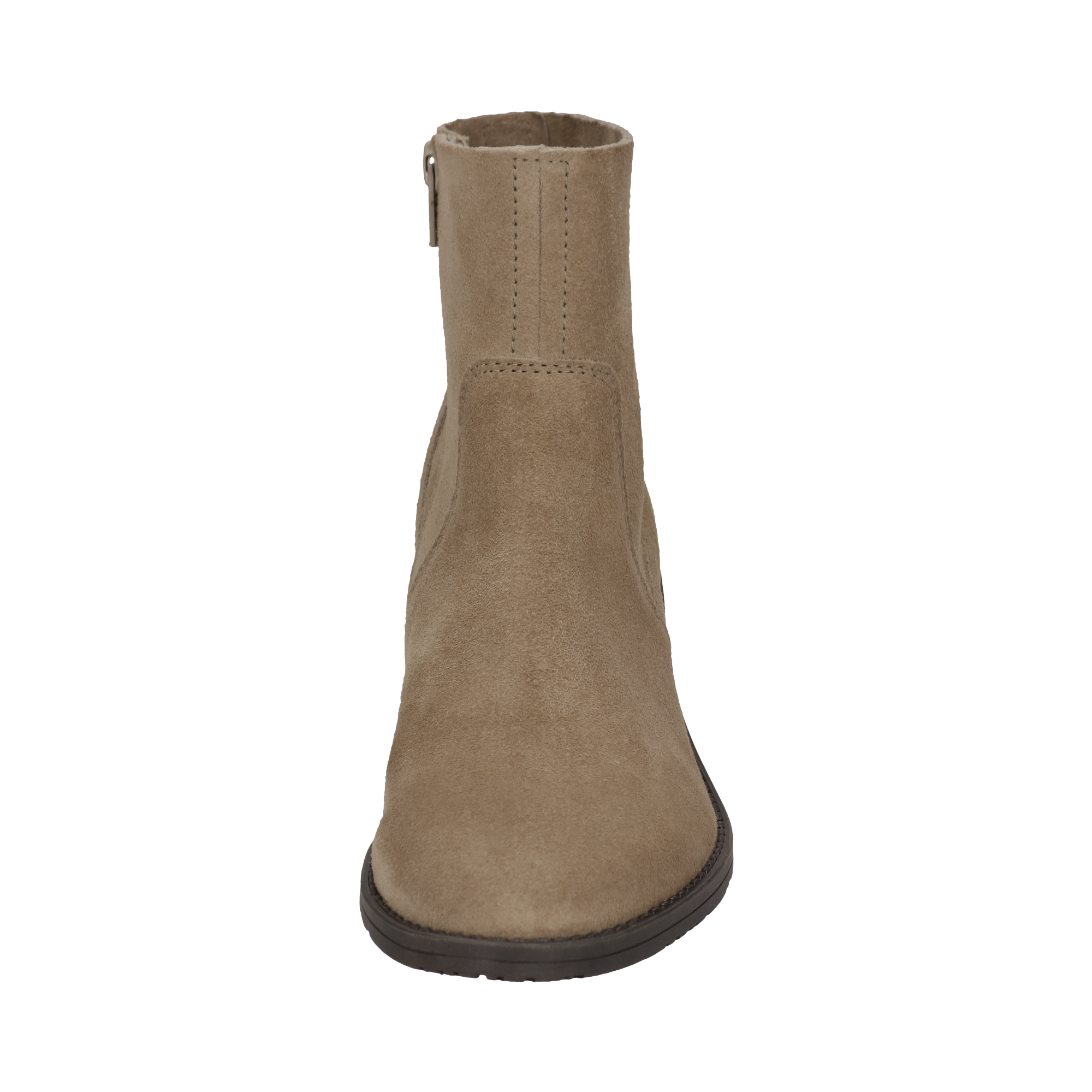 Leder Stiefeletten beige