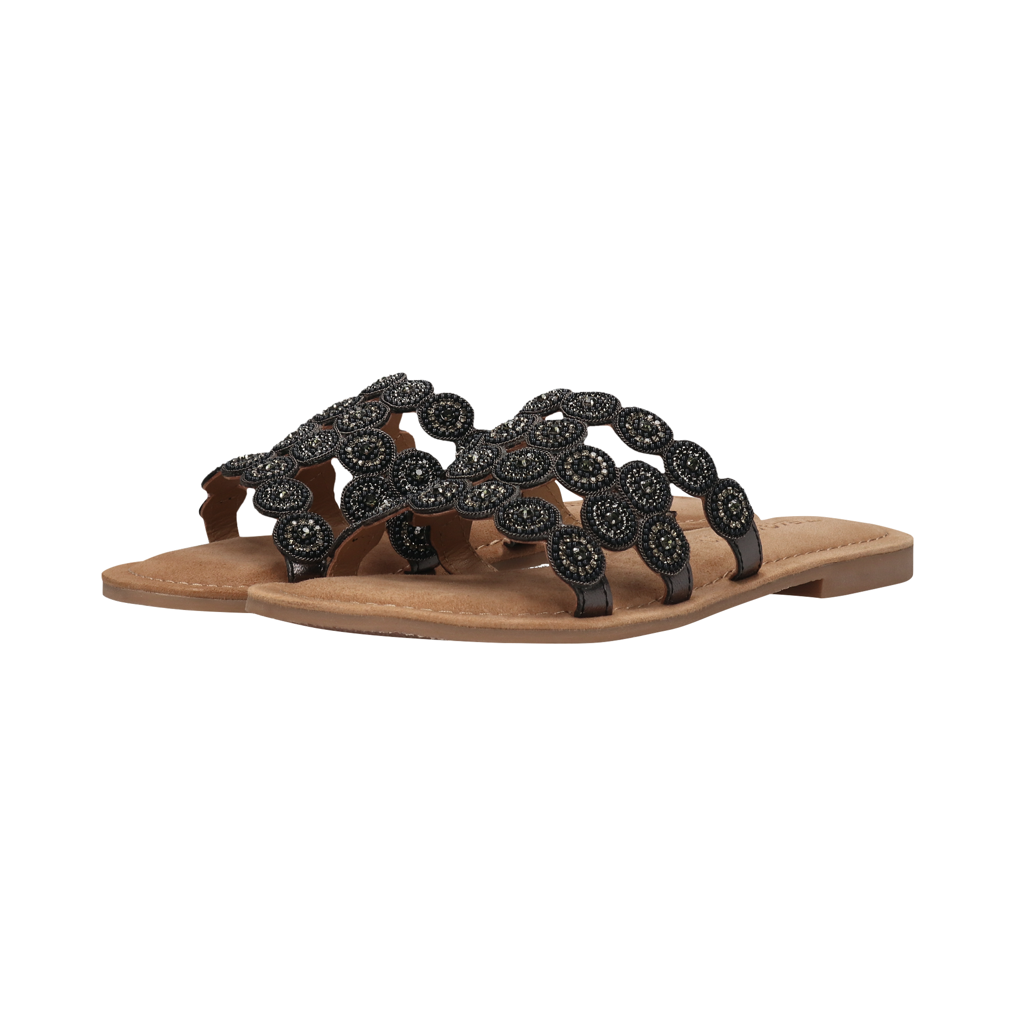 Leather Mules black