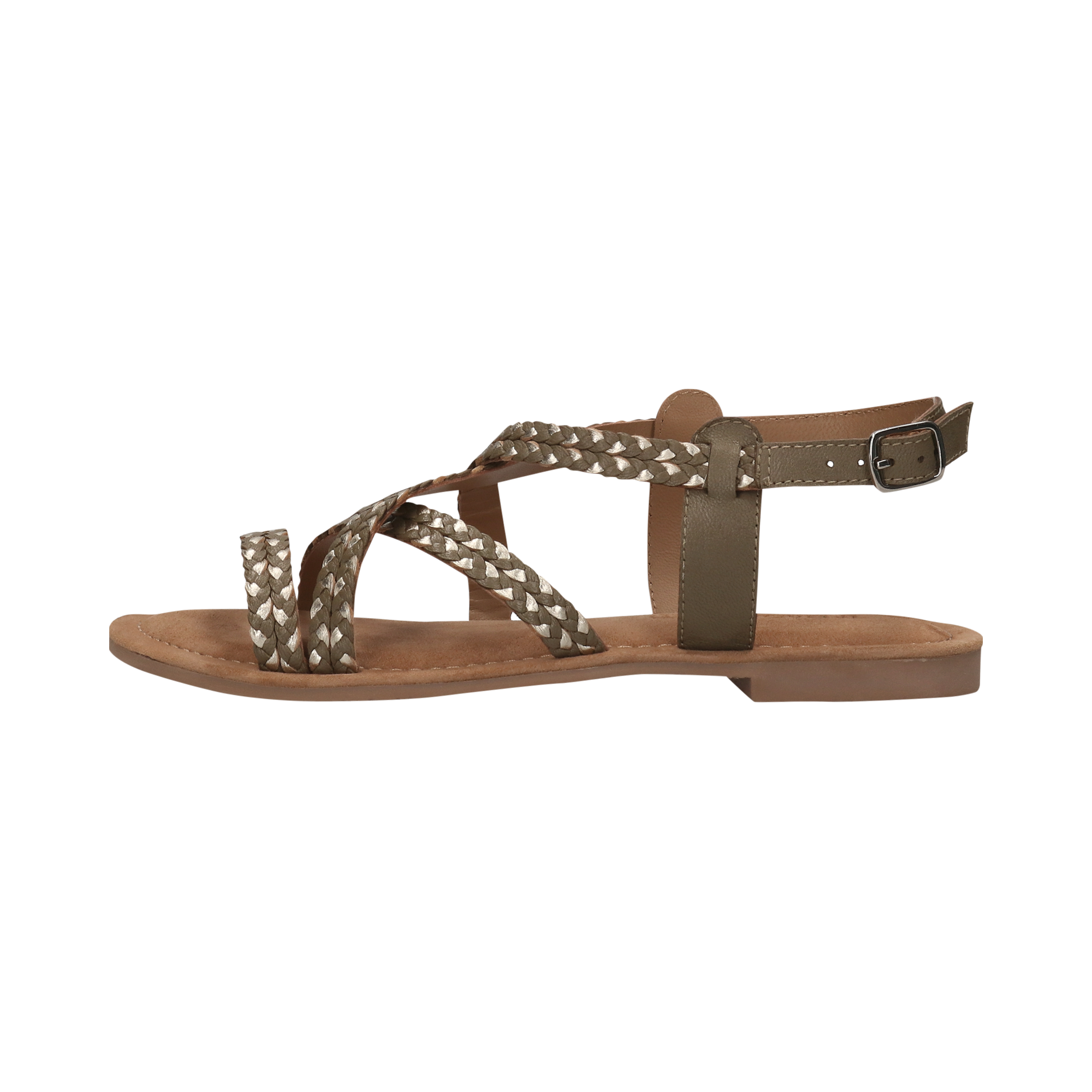 Leather Sandal dark green