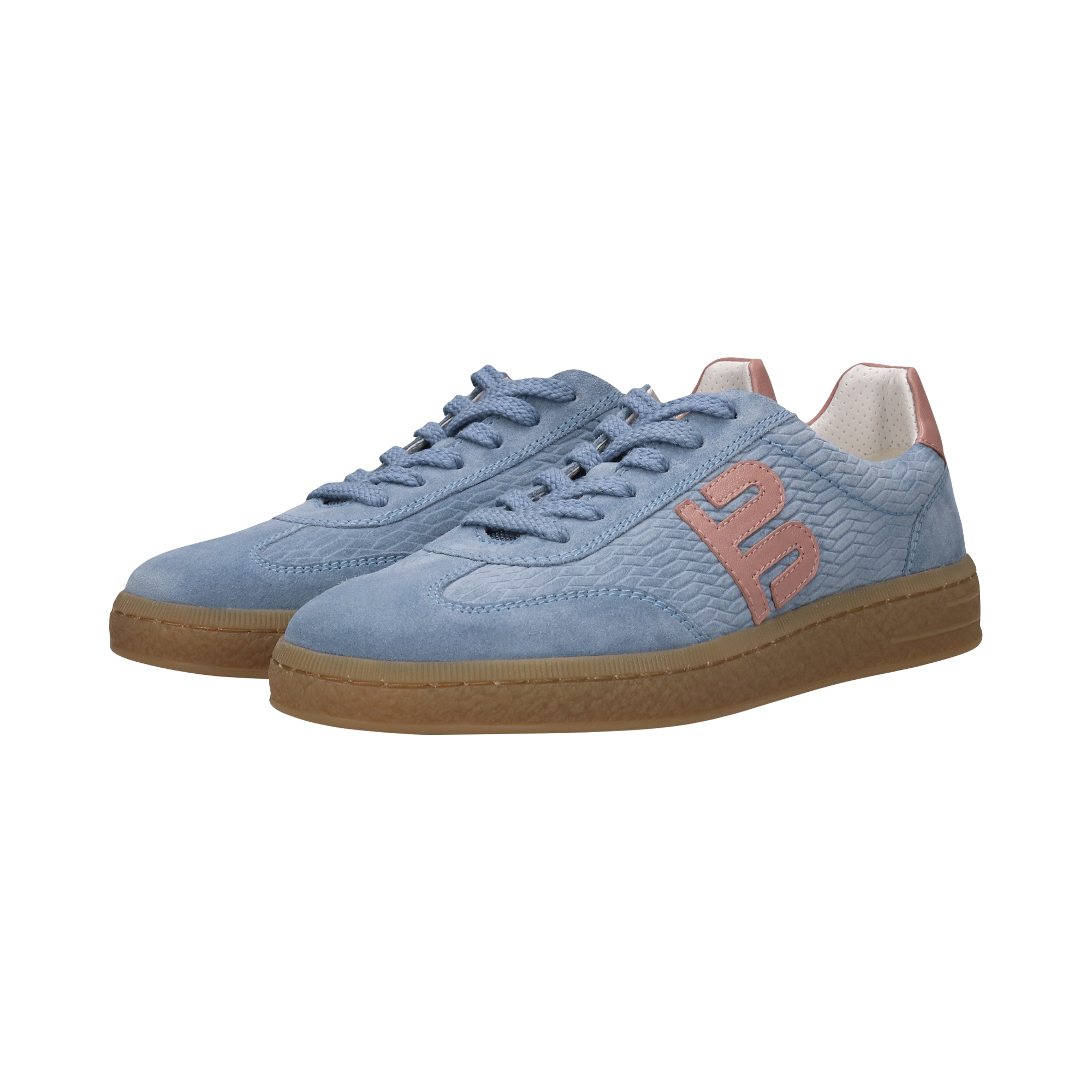 Leder Sneaker hellblau