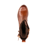 Leder Stiefel cognac