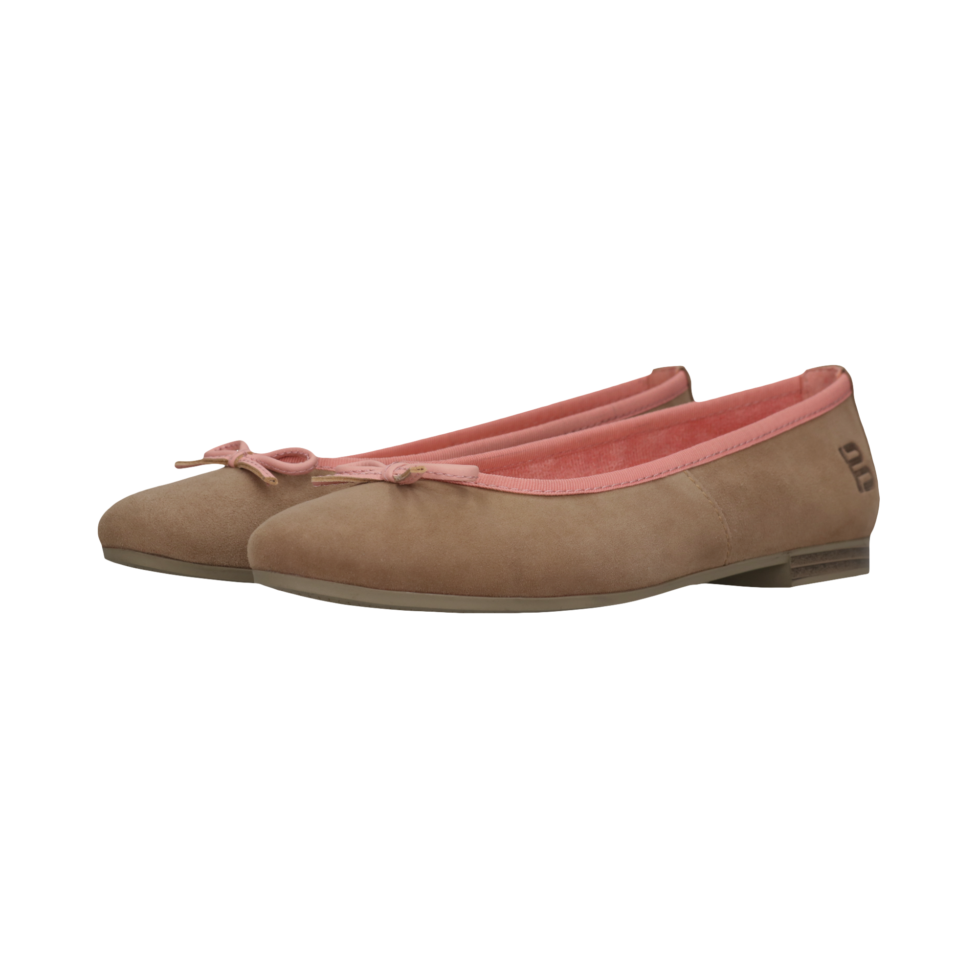 Leather Ballerina light brown