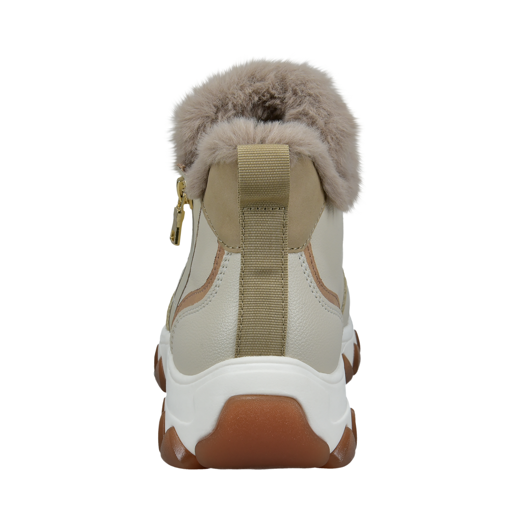 Schnürstiefel beige