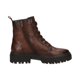 Leder Schnürstiefel cognac